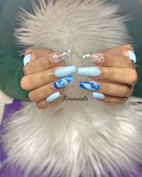 In order to improve your nail art method, then carry baby blue nail designs in your life. Updated 55 Blissful Baby Blue Acrylic Nails August 2020