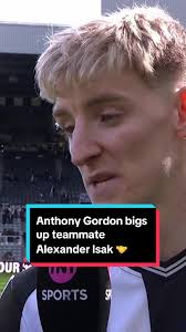 “He can be one of the best players in the world.” 🔝🌍 Anthony Gordon bigs  up star teammate Alexander Isak 🙌 #pl #premierleague #newcastle #nufc  #isak #gordon