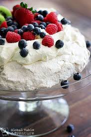 Pavlova With Summer Berries Kiwifruit Recipe Pavlova Food Desserts