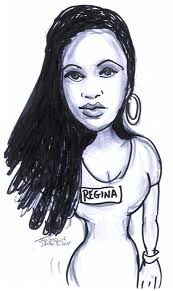 Regina LOVED her CARICATURE by MIAMI ARTIST Jeff Sterling