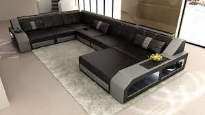 Design Sectional Sofa Matera Xxl With Led Lights Black Grey Modern Sofa Sectional Living Room Sofa Design Luxury Sofa