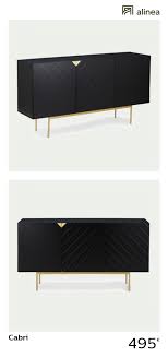 Alinea Cabri Buffet 3 Portes Coloris Noir Et Dore L166cm Meubles Salon Buffets Alinea Decoration Buffet Mobilier De Salon Meuble Salon Buffet Noir