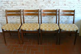 A group of six chairs, beech wood, foam padding, fabric upholstery. Danish Teak Dining Chairs 1970s Set Of 4 For Sale At Pamono