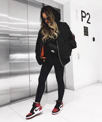 Air Jordan 1 Outfit Women Jordan Outfits Womens Streetwear Outfit Outfits With Leggings