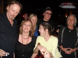 Nanci Griffith (L to R Thad Beckman, Gretchen, Nadine Russell, Nanci  Griffith, Tom Russell, Steve Young)