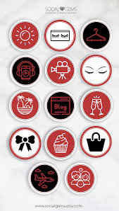 Red Instagram Story Cover Icons Instagram Dizajn Ikonki Ikonki