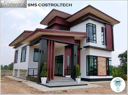 Lukis pelan rumah banglo setingkat 4 bilik 3 tandas (30x45). Rumah Banglo 2 Tingkat Moden Desainrumahid Com