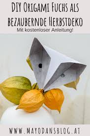 Mein kürbis, ein hokkaido, wächst an einem ganz einfachen ranggerüst: Diy Einfache Origami Fuchse Als Bezaubernde Herbstdeko Und Buchvorstellung My Scandinavian Home Mayodans Blog