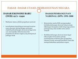 Dasar ekonomi baru merupakan satu bentuk perancangan yang dilancarkan oleh kerajaan dalam tahun 1970 melalui rancangan malaysia kedua. Bab 3