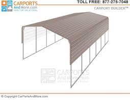 Metal Carport And Garage Kit Builder Carportsandmore Com Portable Carport Carport Metal Carports