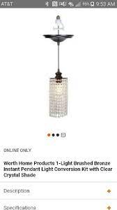 Hi Hat Chandelier Pendant Light Conversion Kits Pendant Light Light