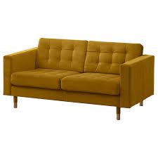 Shop three seater fabric sofas at ikea. Landskrona 2er Sofa Samt Gelb Holz Ikea Deutschland
