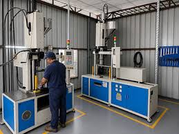 Injection moulding machine used to manufacture plastic components