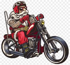 730kb, cartoon santa claus on a motorcycle picture with tags: Hand Drawn Santa Claus Riding A Chopper Motorcycle On Transparent Background Png Similar Png