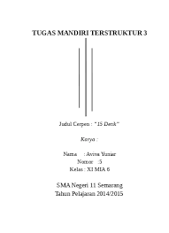 Menerima dan menjalankan ajaran agama yang dianutnya. Format Tugas Mandiri Tidak Terstruktur Tmtt