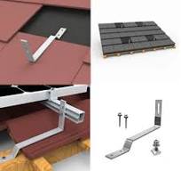 Affordable solar flat tile roof mounting brackets