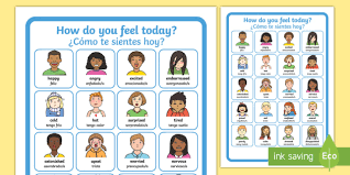 How Do You Feel Today Emotions Chart A4 Display Poster
