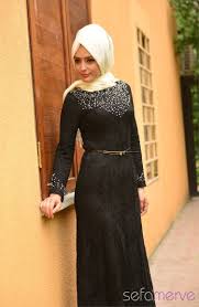 Sefamerve Tesettur Abiye Elbiseler Pdy 4125 03 Siyah Elbiseler The Dress Moda Stilleri