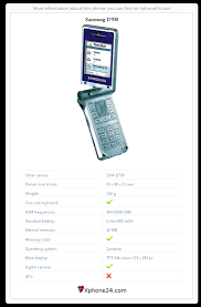 Samsung D700 SGH-D700 To your site ...