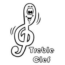 Treble Clef Music Note Coloring Page Music Coloring Coloring Pages Treble Clef