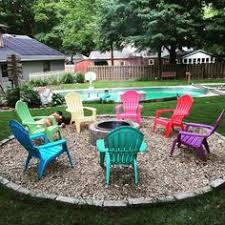 Lori On Instagram Finally Getting Some Use Out Of The Firepit After A Soggy Start To The Summer The Chairs Easy Backyard Landscaping Easy Backyard Backyard