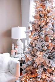 Blush Pink Rose Gold White Christmas Decor Rose Gold Christmas Gold Christmas Decorations Gold Christmas