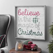 Set of four different gift ard holders shaped as ornaments. Vintage Christmas Pillow Ornament Gift Card Holder Believe In The Magic Deer Holiday Seasonal Decor Home Garden