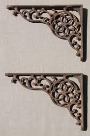 Maybe you would like to learn more about one of these? Antique Cast Iron Wall Shelf Bracket Corbels Authentic Vintage Hardware