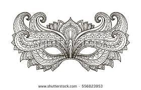 The images from 1 and 2 are the comparisons of a spring trap mask i made a few months back, b. Vector Illustration Contor Mask Holiday Carnival Masquerade Mardi Gras Coloring Page Coloring Mask Designs Coloring Books Venetian Masks