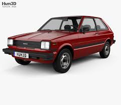 Toyota Starlet 1982 3d Model From Hum3d Com Toyota Starlet Toyota 3d Model