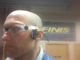 Waterproof distance tracker for swimming with music