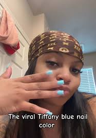 What Colors to Ask for If Youre Going for Tiffany Blue Nails at The Nail  Salon