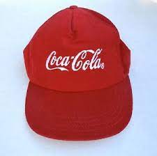 Vintage Coca-Cola Hat Red Corduroy Cap SnapBack Coke Retro RARE | eBay