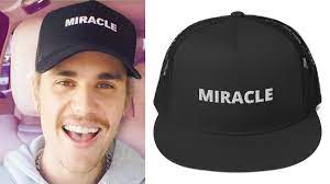 Miracle Hat Like Justin Bieber Embroidered Black Trucker Hat Etsy Black Trucker Hat Trucker Hat Justin Bieber Hat