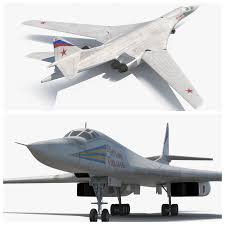 Bomber Tupolev Tu 160 Blackjack 3d Model Rigged 3d Model Bomber Model