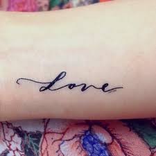 Lettering Love Tattoo Word Tattoos Back Tattoo Small Wrist Tattoos