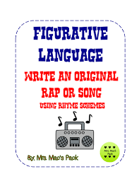 Figurative language is used in literature like poetry, drama, prose and even speeches. Figurative Language Write An Original Rap Or Song Teaching Resources