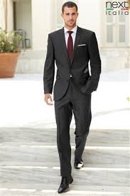 Black And Maroon Tuxedo Charcoal Grey Tux And Lavender Striped Tie For Groomsmen Groomsmen Attire Black Grey Suit Wedding Grey Tuxedo Wedding