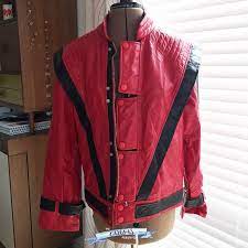 Replica Costume Michael Jackson S Thriller Jacket Red And Etsy Michael Jackson Thriller Jacket Red Jacket Jackets