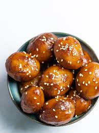 Korean Potato Side Dish Gamja Jorim Recipe Korean Potato Side Dish Korean Food Side Dishes Potato Sides