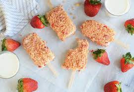 Strawberry Shortcake Ice Cream Bars Recipe Ice Cream Dessert Recipe Summer Dessert Recipes Dessert Recipes