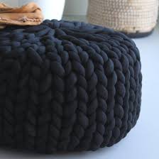 Great oversized yarn for chunky knit wear, chunky blanket, baby blankets , extreme knitting, chunky hat \ beanie, necklace, cowl, stole, rugs, blanket for newborn photo, interior design, dyeing, felt decoration, etc. Pouf Chunky Knit Cotton Handmade Wordwide Shipping