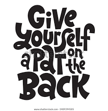 Give Yourself Pat On Back Unique Stock Vector Royalty Free 1489394585