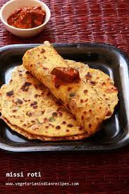 Missi Roti A Tasty Breakfast Or Dinner Recipe Made With Wheat Flour Gram Flour Besan And Other Spices Indian Recipes Foodie Recipes Indian Food Recipes