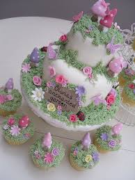 Enchanted Garden Fairy Cake Girl Cakes Birthday Cake Girls Party Cakes
