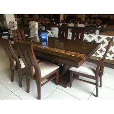 Shop all scandinavian dining furniture. Brown Teak Wood Dining Table Rs 35000 Set M S Bhawani Timber Mart Id 10509864188