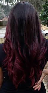 Dark Brown Hair Colour With Red Ombre Styles Red Ombre Hair Hair Styles Hair