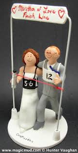 Wedding Cake Topper For Marathon Runners This Joggers S Wedding Cake Topper Is Perfect F With Images Wedding Cake Toppers Custom Wedding Cake Toppers Custom Wedding Cakes