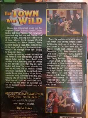 The Town Went Wild DVD 1944 - FREDDIE BARTHOLOMEW - Jimmy Lydon - Edward  Horton 89218484093| eBay