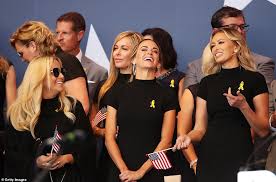 Dustin johnson, rory mcilroy, rickie fowler, jordan spieth and, of course, tiger woods, yacht and all, are taking part in. Pregnant Wags Attend The Ryder Cup Opening Ceremony Express Digest